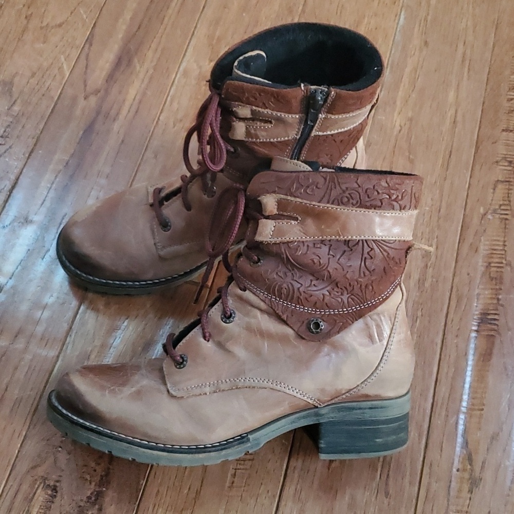 Dromedaris Kara Print Saddle Print boots